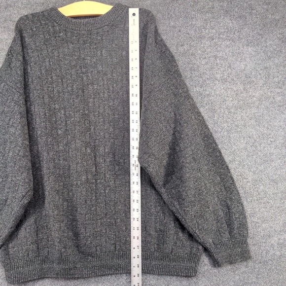 Cricketeer Men's Pullover Hand Framed Sweater Gray XXL 2XL Crew Neck 100% Cotton - Picture 9 of 11